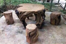 户外水泥假树休闲桌凳