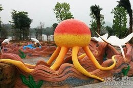 游乐园卡通章鱼水泥雕塑